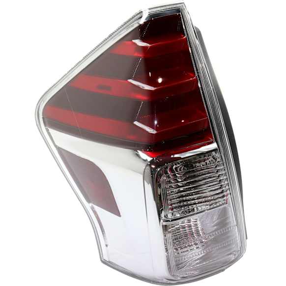 Driver Side Tail Light, with Bulb, LED, Clear and Red Lens, CAPA CERTIFIED