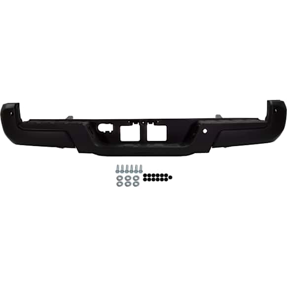 Step Bumper, Powdercoated Black Face Bar and Pads Without mounting bracket(s)