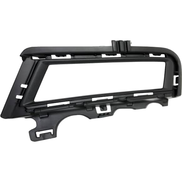 Front, Driver Side Fog Light Trim, Textured Black, without Chrome Molding