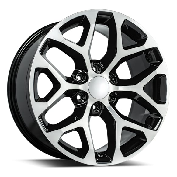 582MB-2298328 Aluminum Silver Wheel, 22 in. X 9 in., 6 x 5.5 in. Bolt Pattern