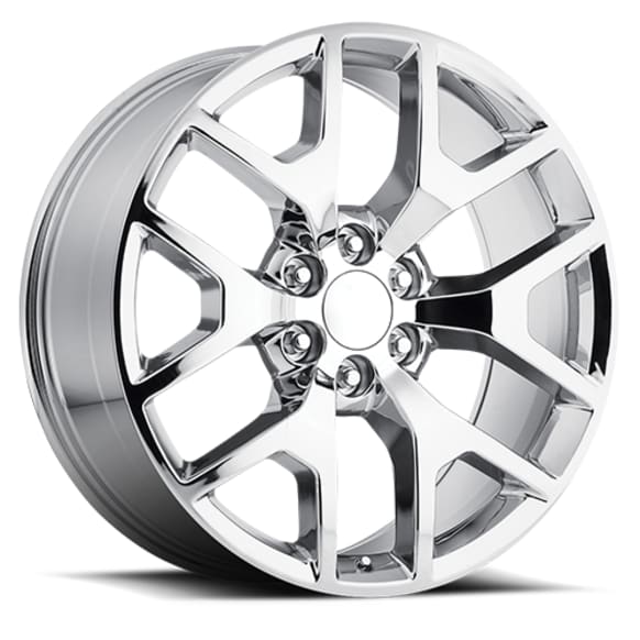 586C-2298332 Aluminum Silver Wheel, 22 in. X 9 in., 6 x 5.5 in.