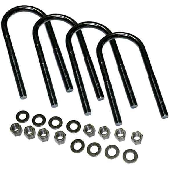 11244 Axle U Bolt - Steel, Direct Fit, Set of 4