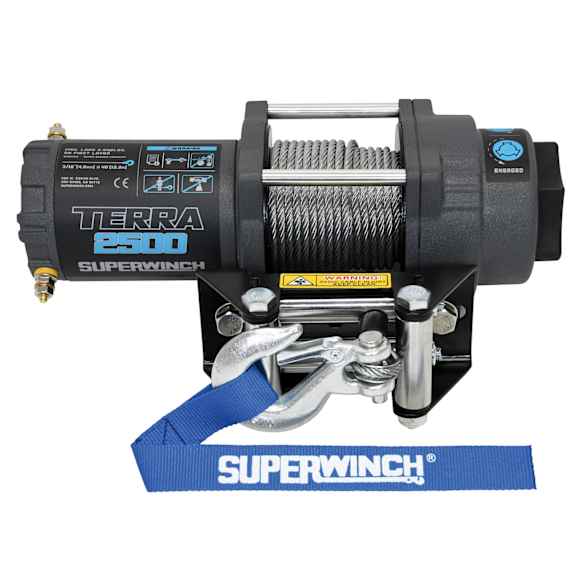 1125260 Electric - 2500 lbs., Steel Cable, Handheld Wired Remote, Terra 2500 Series, Winch
