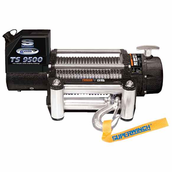 1595200 Electric - 9500 lbs., Steel Cable, Handheld Wired Remote, Tiger Shark 9500 Series, Winch
