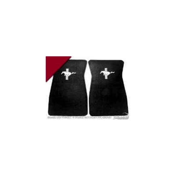 ACC-FM-EMB-BR Rubber Floor Kit - Bright Red, Nylon, Direct Fit, 4 Pieces