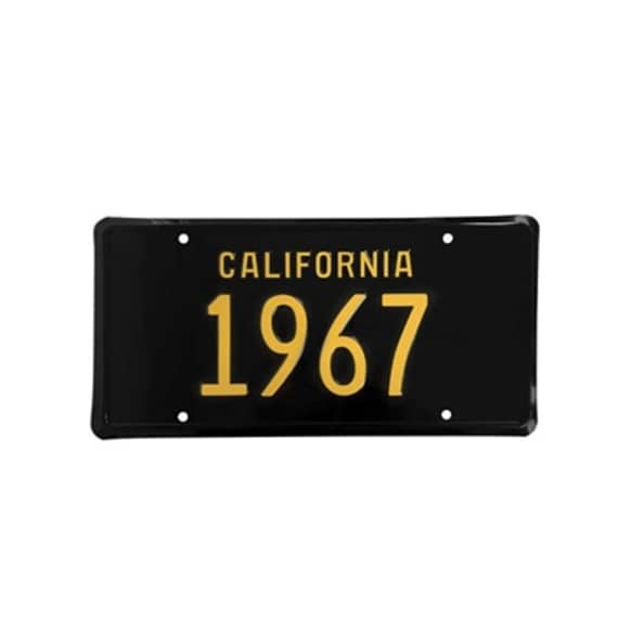 ACC-LP-67C Universal, 1967 California License Plate