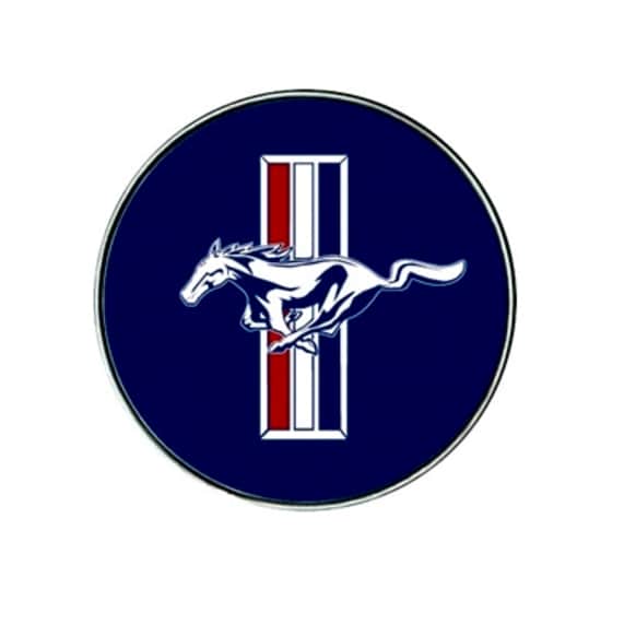 ACC-MUSTANG-EMB Emblem - Blue, Aluminum, Key Chain, Universal, Sold Individually