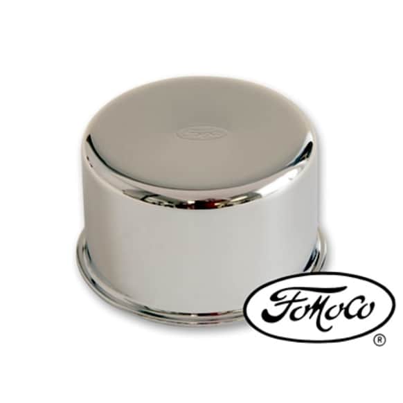 B6AZ-6766-B Oil Filler Cap - Chrome, Steel, Direct Fit, Sold Individually