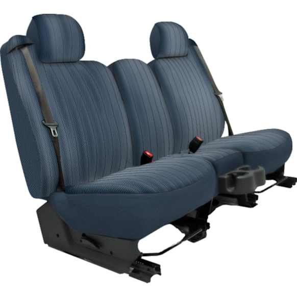 K020-2J-2RMB Front Row Seat Cover, Medium Blue, Made of Velour, Solid Design, Low Back Bucket Plush Regal Series