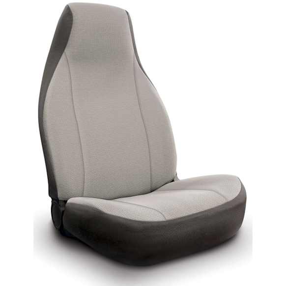 K212-21-16PW Front Row Seat Cover, Gray, Polyester, Solid Design, 40/20/40 Split Backrest And Cushion GrandTex Series
