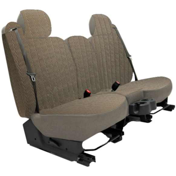 K212-25-6LSN Front Row Seat Cover, Sandstone, Made of Velour, Solid Design, 40/20/40 Split Backrest And Cushion Scottsdale Series