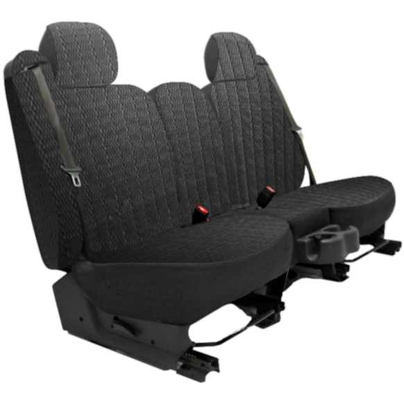 K301-A1-3LCH Second Row Seat Cover, Charcoal, Made of Velour, Solid Design, Solid Backrest And Cushion Bench Scottsdale Series