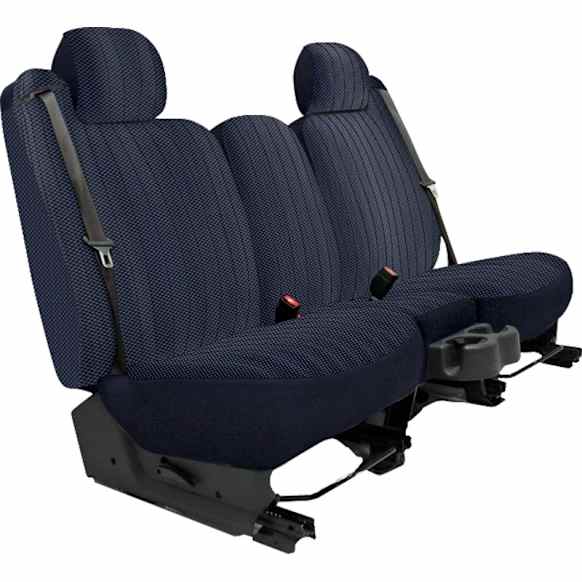 K321-25-0TDB Second Row Seat Cover, Dark Blue, Made of Tweed, Solid Design, 60/40 Split Backrest And Cushion Duramax Tweed Series