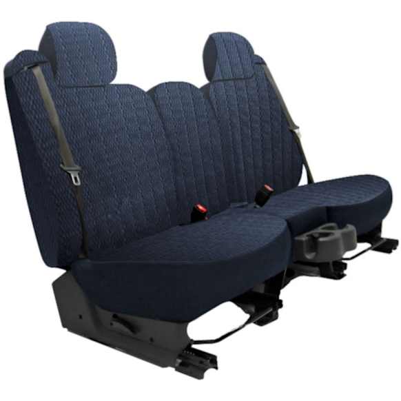 K321-32-1LOB Third Row Seat Cover, Ocean Blue, Made of Velour, Solid Design, 60/40 Split Backrest And Cushion Scottsdale Series
