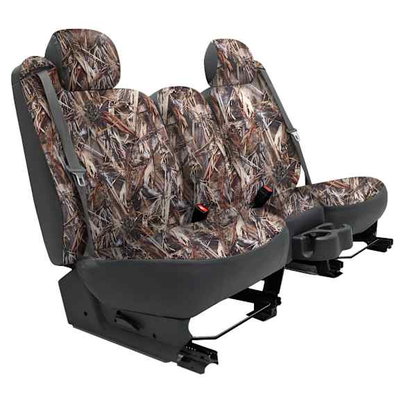 K335-06-1KMS Second Row Seat Cover, Camouflage, Made of Neoprene, Superflauge/Solid Design, 60/40 Split Backrest And Cushion Camo Series