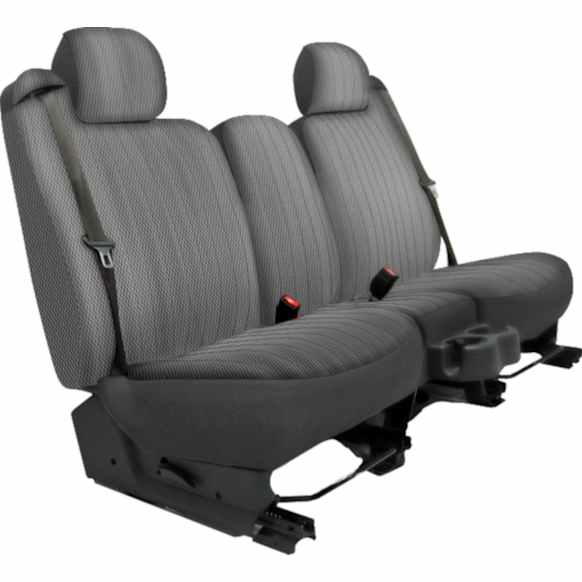 K343-01-9RSV Second Row Seat Cover, Silver, Made of Velour, Solid Design, 60/40 Split Backrest And Cushion Plush Regal Series