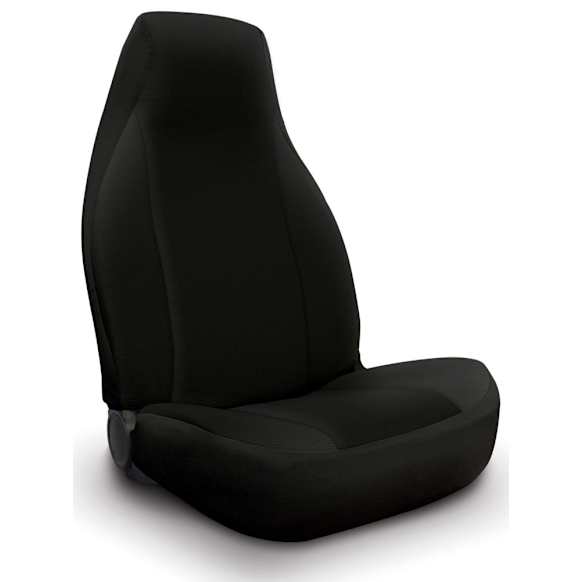 2007 Dodge Ram 3500 - Second Row, Black, Seat Cover, Extended Cab Pickup, 3 Headrest Openings Std., Polyester, Solid Design, 40/60 Split Backrest And Cushion