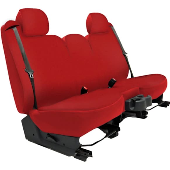 K371-04-1GRD Second Row Seat Cover, Red, Made of Neoprene, Solid Design, Solid Backrest, 60/40 Split Cushion Genuine Neoprene Series
