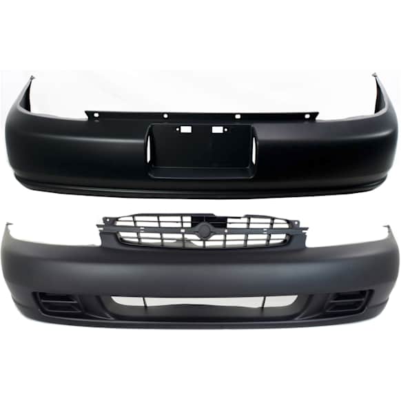 Front and Rear Primed Bumper Cover