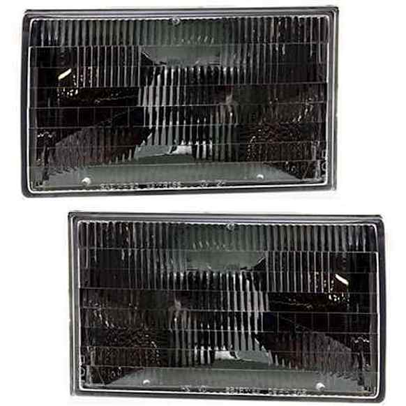 Driver and Passenger Side Halogen Headlight, With bulb(s), OE Replacement