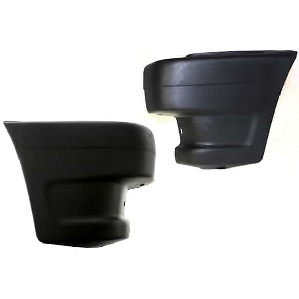 1990-1993 Mazda B2200 - Front, Driver and Passenger Side Bumper End, Primed Plastic
