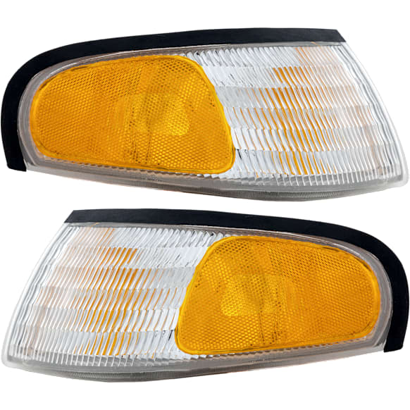 Driver and Passenger Side Halogen Corner Light, Without bulb(s)