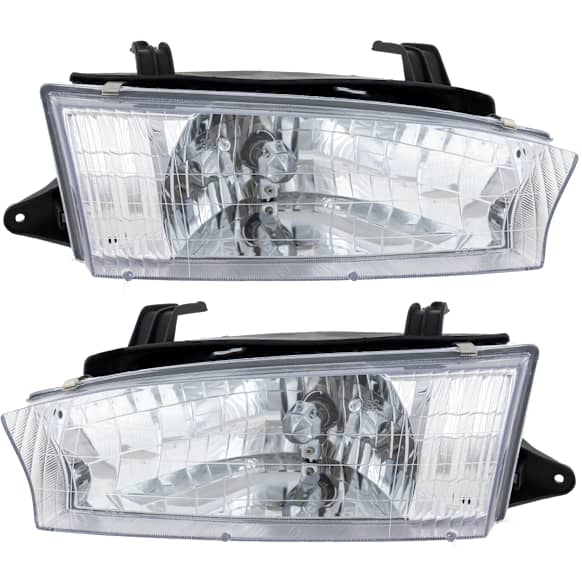 Driver and Passenger Side Halogen Headlight, With bulb(s), OE Replacement