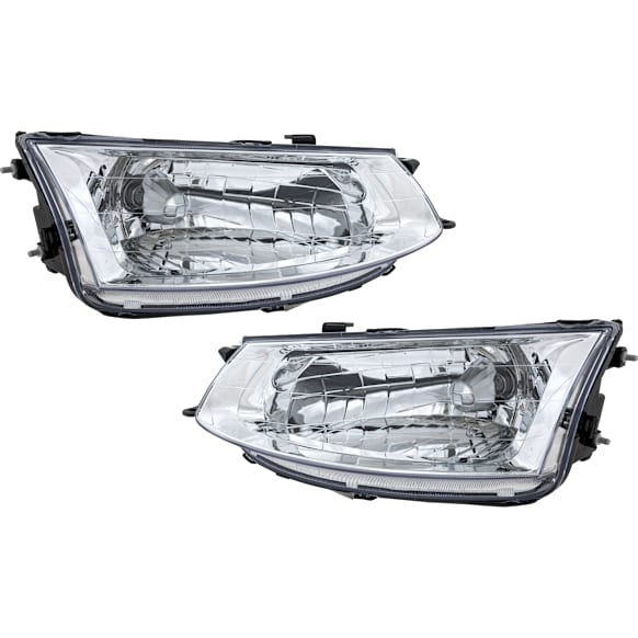 Driver and Passenger Side Halogen Headlight, With bulb(s), OE Replacement