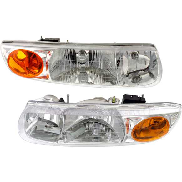 Driver and Passenger Side Halogen Headlight, With bulb(s), OE Replacement