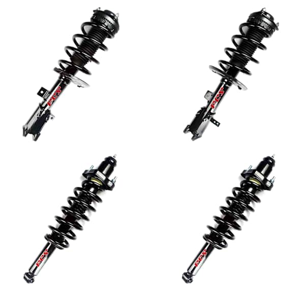 SET-2333406L-C Front and Rear, Driver and Passenger Side Fully Loaded Strut, FWD, Convertible