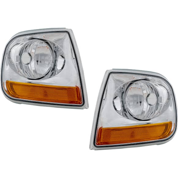 Driver and Passenger Side Halogen Corner Light, Without bulb(s)