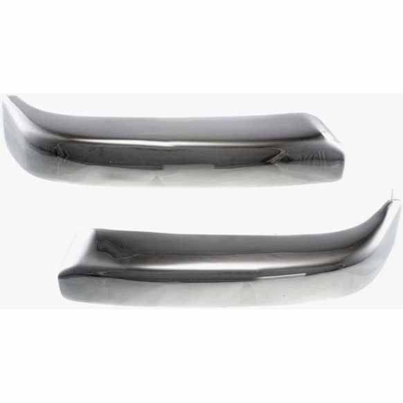1998 Toyota Tacoma Base - Front, Driver and Passenger Side Bumper End, Chrome, Steel