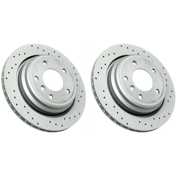 SET-404150128652-2 Rear Brake Disc, Cross-Drilled, 298 mm
