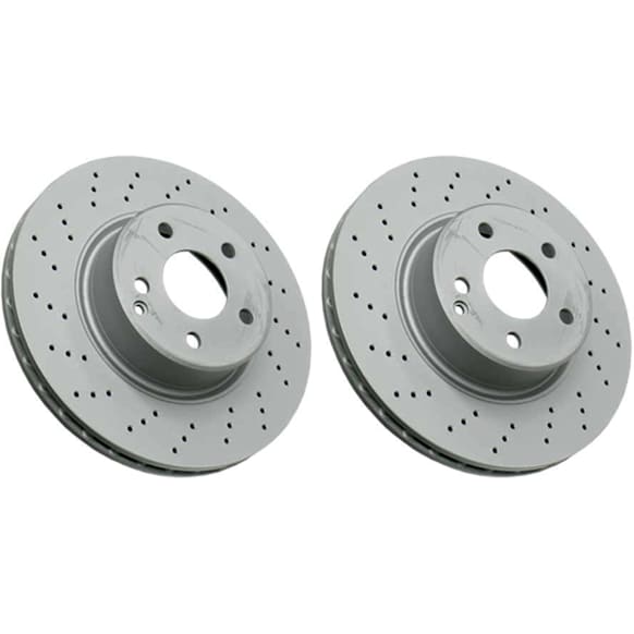 SET-452400360720-2 Front Brake Disc, Cross-Drilled, Vented, 312 mm, RWD