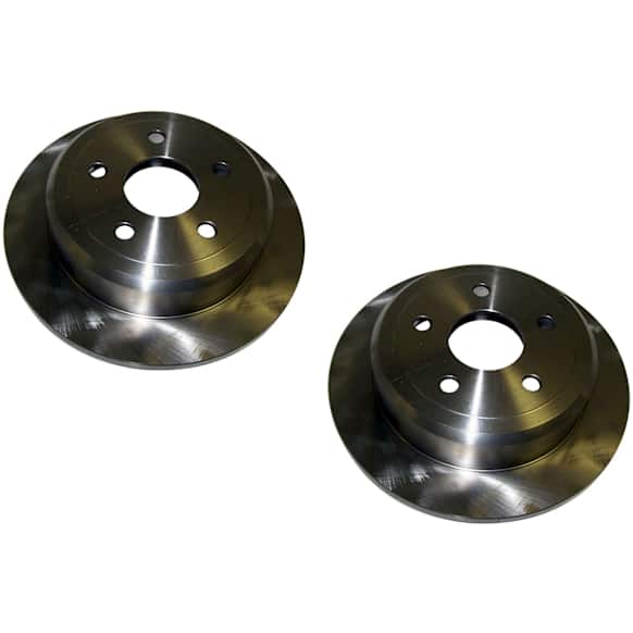 SET-52060147AA-2 Rear Brake Disc, Natural Finish, Plain Surface