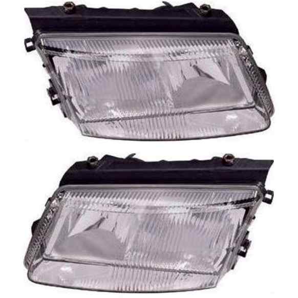 2001 Volkswagen Passat - Driver and Passenger Side Halogen Headlight, Without bulb(s), 1998-2001 Style, OE Replacement