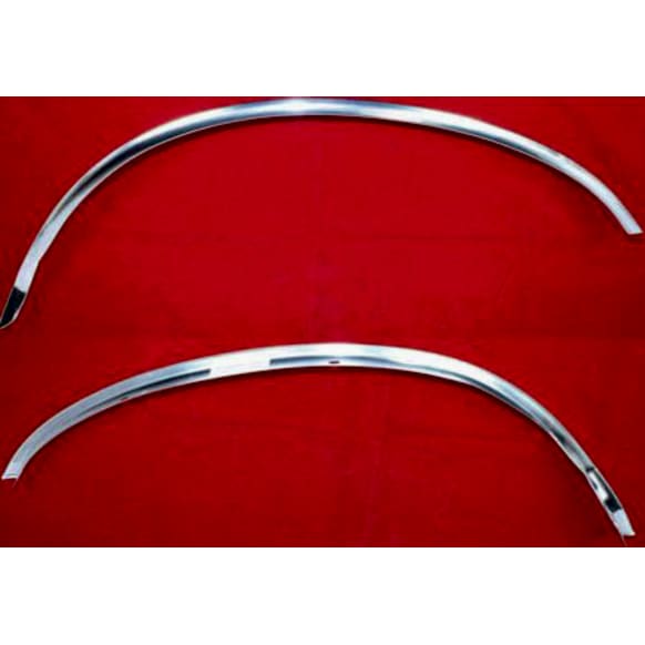 Front, Driver and Passenger Side Fender Trim, Bright