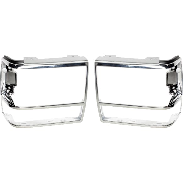 1992 Ford Ranger - Driver and Passenger Side Headlight Door, Chrome