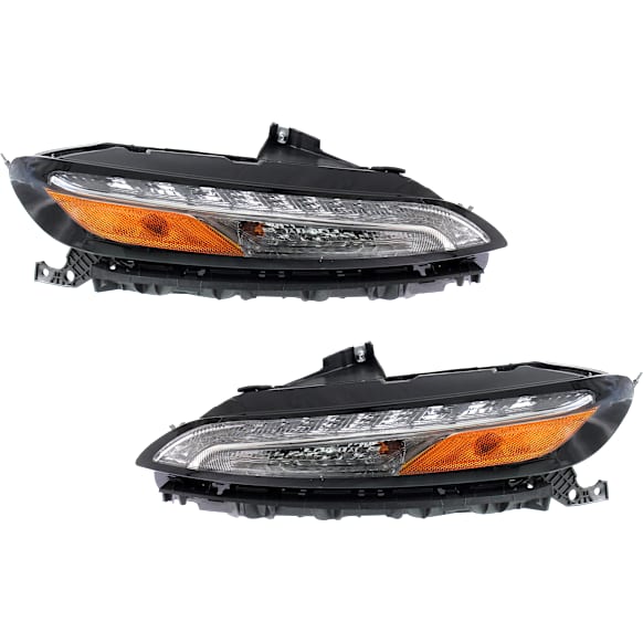 Front, Driver and Passenger Side Turn Signal Light, With bulb(s), CAPA Certified