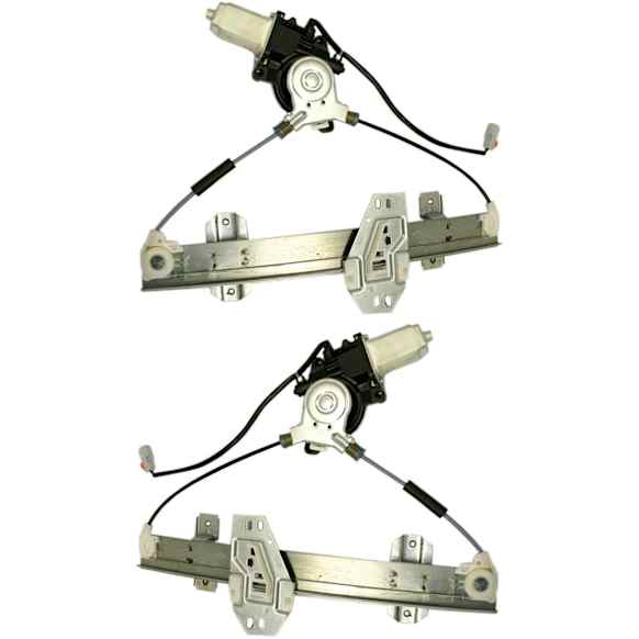 1998-2004 Acura RL - Rear, Driver and Passenger Side Power Window Regulator, With Motor