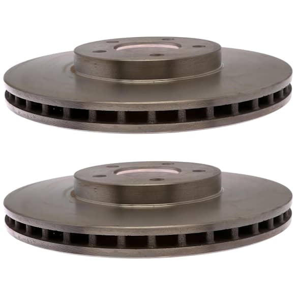 SET-AC18A566A-2 Front, Driver or Passenger Side Brake Disc, Plain Surface, 4.6L, 8Cyl