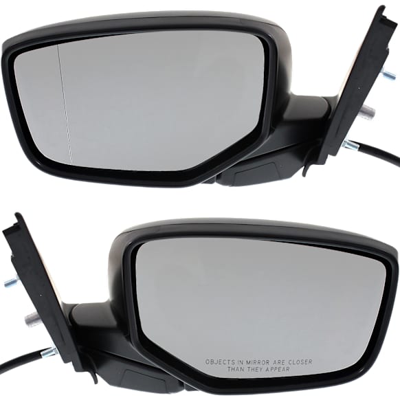 Driver and Passenger Side Mirrors, Power, Manual Folding, Heated, Paintable, No Signal Light, No Memory, No Puddle Light, No Auto-Dimming, No Blind Spot Feature