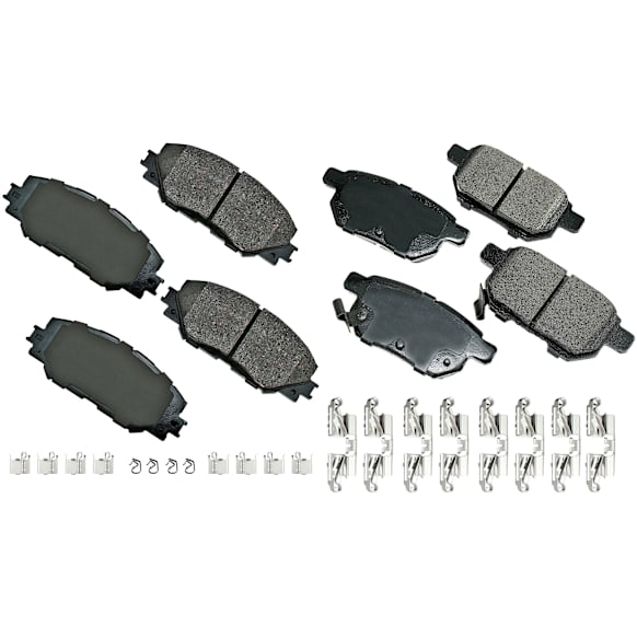 SET-AKACT1210A-E Front and Rear Ceramic Brake Pad Set