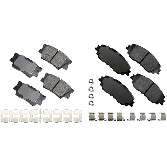 SET-AKACT2076-C Front and Rear Ceramic Brake Pad Set