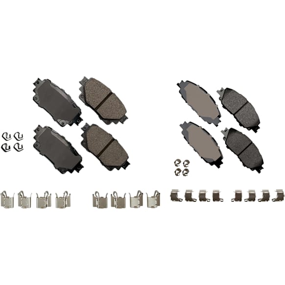 SET-AKACT2176-B Front and Rear Ceramic Brake Pad Set