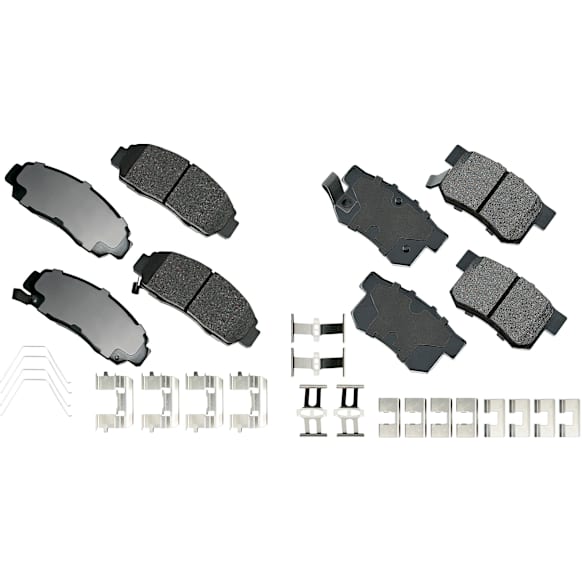 SET-AKACT787A-D Front and Rear Ceramic Brake Pad Set