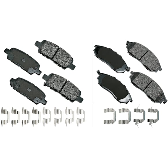 SET-AKACT888A-D Front and Rear Ceramic Brake Pad Set