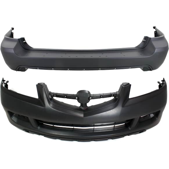 Front and Rear Primed Bumper Cover