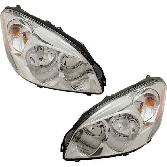 2006-2011 Buick Lucerne - Driver and Passenger Side Halogen Headlights, With Bulbs