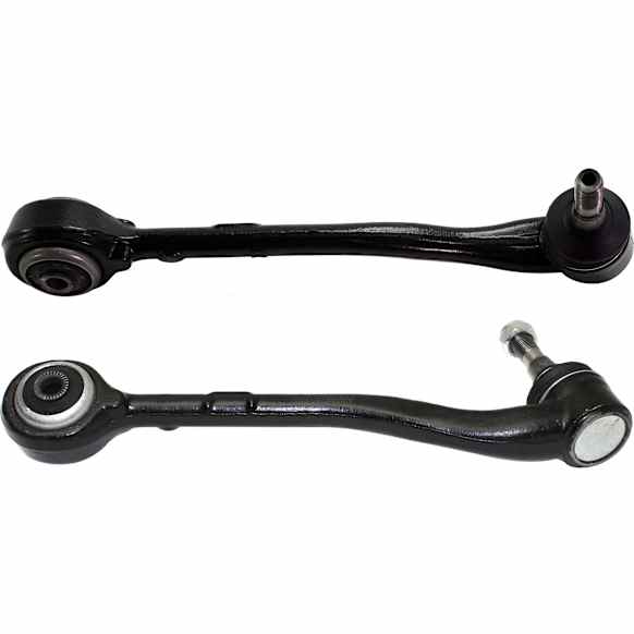 Front, Driver and Passenger Side, Lower, Rearward Control Arms, With Ball Joints